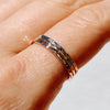 Gold Stackers - set of 3 hammered stackable rings