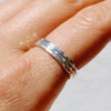 Silver Stackers - set of 3 hammered stackable rings